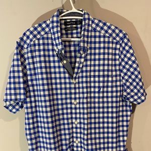 Nautica Short Sleeve Casual Dress Shirt